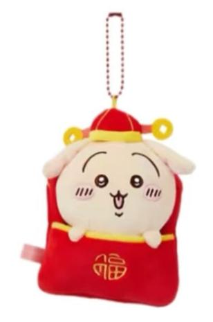 ChiiKawa X Miniso Chinese New Year Limited Series | ChiiKawa Hachiware Usagi Momonga Kurimanju Small Plush Doll Keychain - Kawaii Items Room Decoration doll