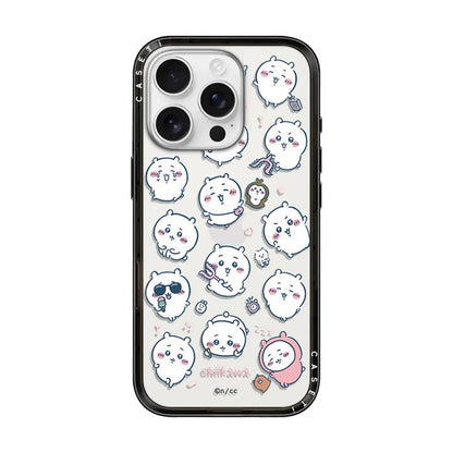Japanese Cartoon ChiiKawa Clear with Transparent Black Frame New Version Case | Cute Icon & Friends 8 Styles ChiiKawa Hachiware Usagi - iPhone Case 13 14 15 16 17 Pro Promax