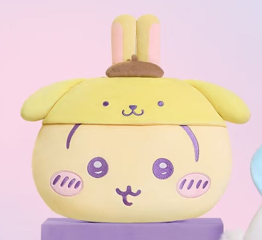 ChiiKawa X Miniso X Sanrio Series | ChiiKawa Hachiware Usagi Momonga Cute Big Face Icon Plush Doll Cushion - Kawaii Items Room Decoration doll