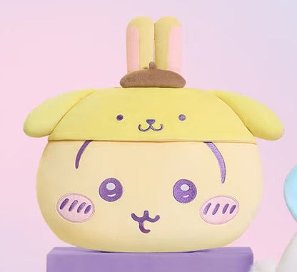 ChiiKawa X Miniso X Sanrio Series | ChiiKawa Hachiware Usagi Momonga Cute Big Face Icon Plush Doll Cushion - Kawaii Items Room Decoration doll