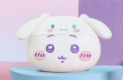 ChiiKawa X Miniso X Sanrio Series | ChiiKawa Hachiware Usagi Momonga Cute Big Face Icon Plush Doll Cushion - Kawaii Items Room Decoration doll