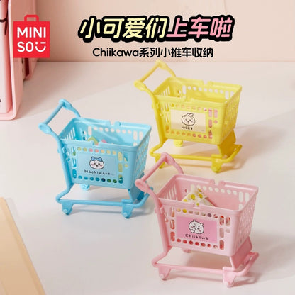 ChiiKawa X Miniso | ChiiKawa Hachiware Usagi Mini Shopping Car - Kawaii items Room Decoration