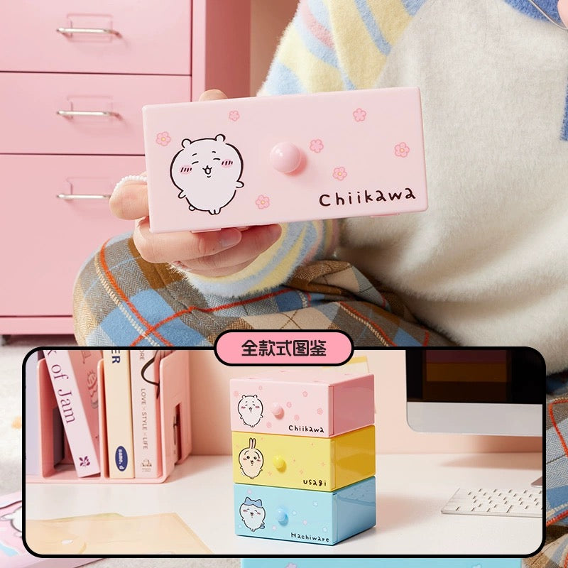 ChiiKawa X Miniso | ChiiKawa Hachiware Usagi Single Storage Drawer - Kawaii Desk Helper items Room Decoration