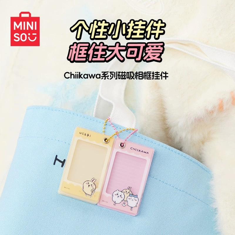 ChiiKawa X Miniso | ChiiKawa Hachiware Usagi Magnetic Photo Frame Keychain - Kawaii items Room Decoration