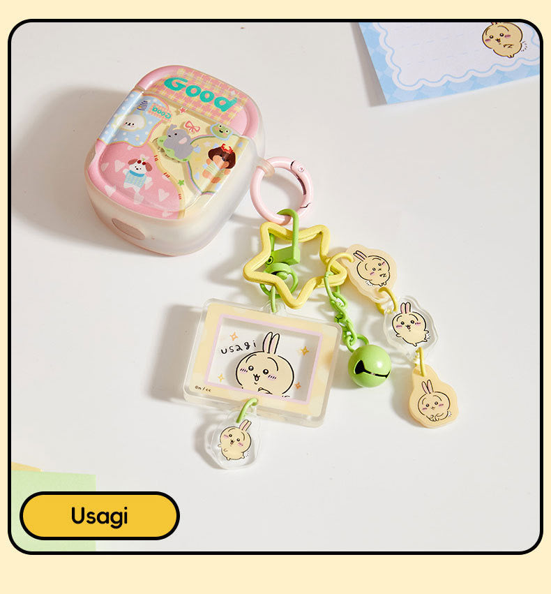 ChiiKawa X Miniso | ChiiKawa Hachiware Usagi Star Acrylic Keychain - Kawaii items Room Decoration