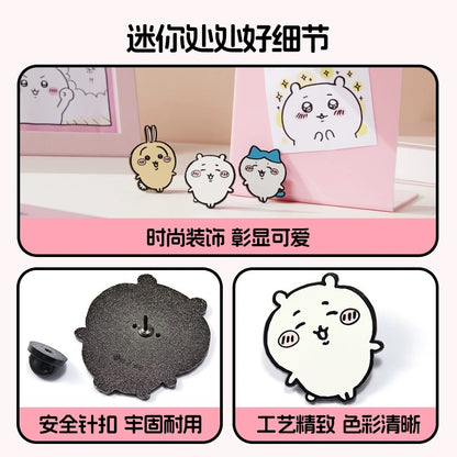 ChiiKawa X Miniso | ChiiKawa Hachiware Usagi Metal Pins - Kawaii items Room Decoration