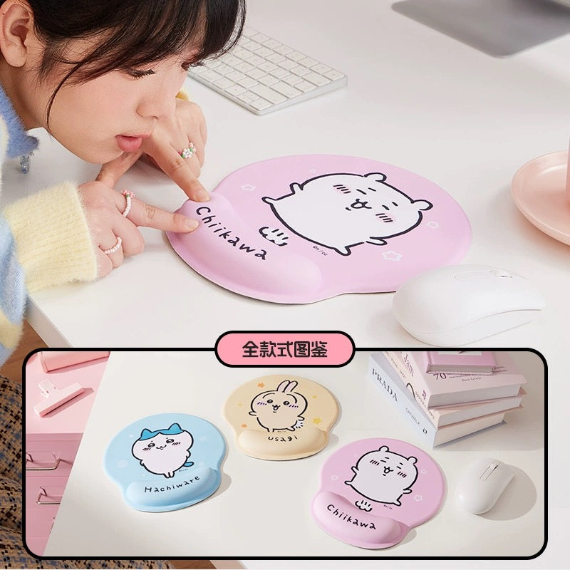 ChiiKawa X Miniso | ChiiKawa Hachiware Usagi Mouse Pad with Hand Pillow - Kawaii items Room Decoration