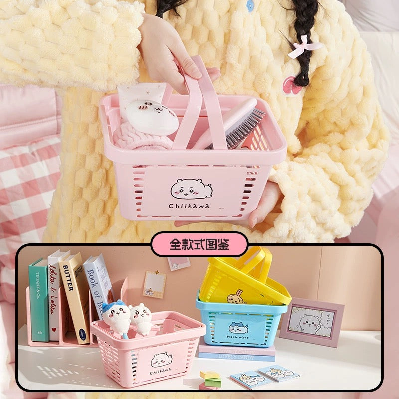 ChiiKawa X Miniso | ChiiKawa Hachiware Usagi Mini Basket - Kawaii items Room Decoration 