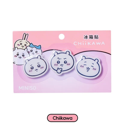 ChiiKawa X Miniso | ChiiKawa Hachiware Usagi Big Head Fridge Magnet - Kawaii items Room Decoration