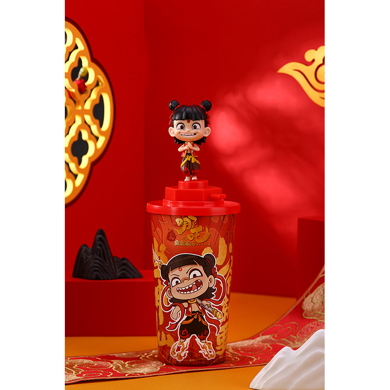 Miniso X Ne Zha | Ne Zha 2 Movie Cute Figure Topper Cup - Kawaii