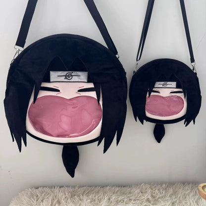 Japanese Anime Naruto Ninja | Uchiha Family Cute Icon Itabag Backpack and Crossbody Bag - Cute Kawaii Item - KawaiiGiftLand