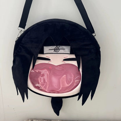 Japanese Anime Naruto Ninja | Uchiha Family Cute Icon Itabag Backpack and Crossbody Bag - Cute Kawaii Item - KawaiiGiftLand