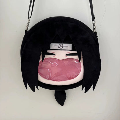Japanese Anime Naruto Ninja | Uchiha Family Cute Icon Itabag Backpack and Crossbody Bag - Cute Kawaii Item - KawaiiGiftLand