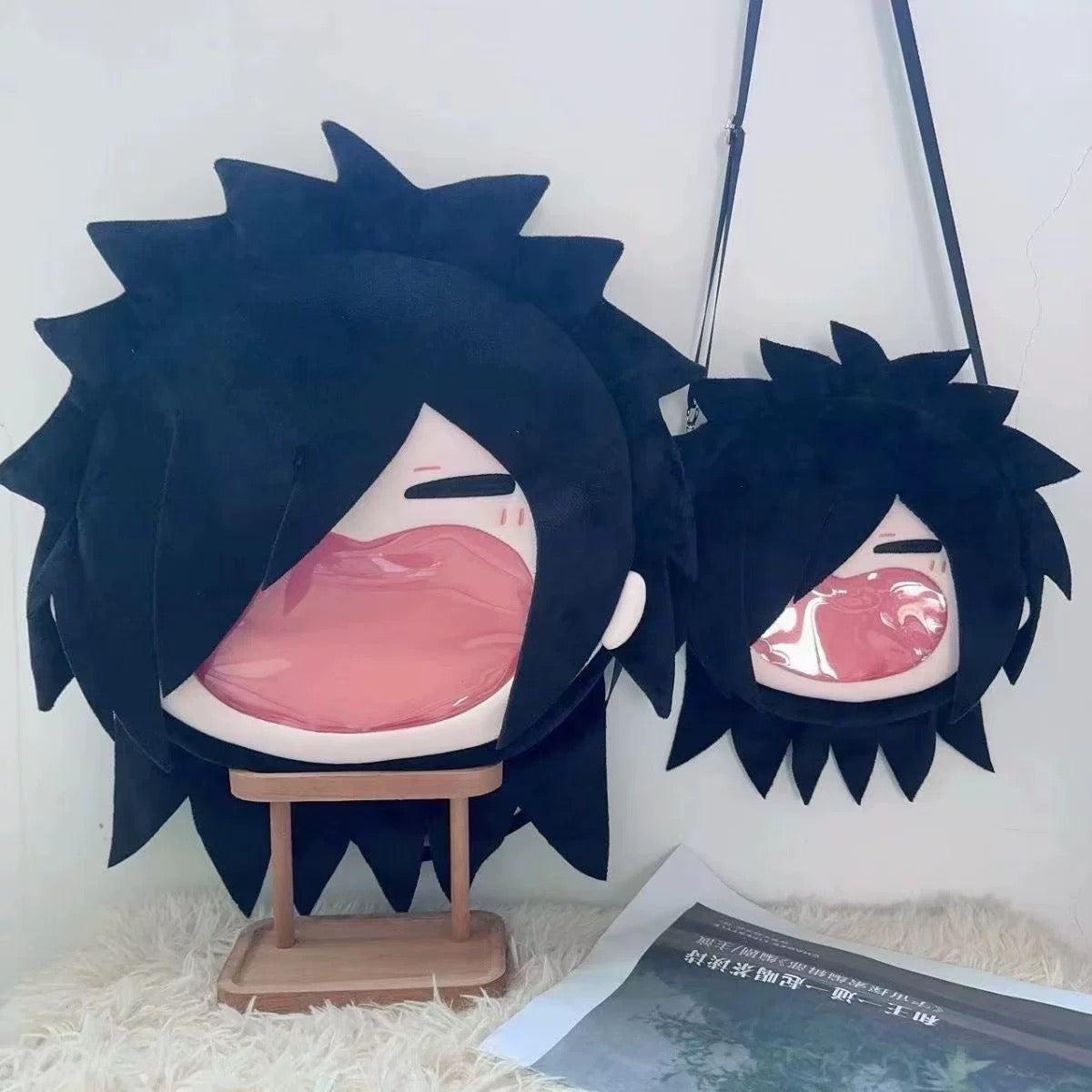 Japanese Anime Naruto Ninja | Uchiha Family Cute Icon Itabag Backpack and Crossbody Bag - Cute Kawaii Item - KawaiiGiftLand