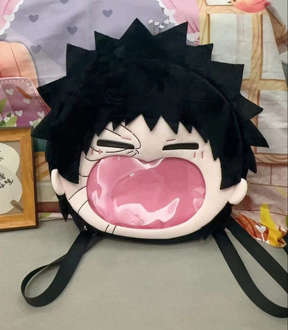Japanese Anime Naruto Ninja | Uchiha Family Cute Icon Itabag Backpack and Crossbody Bag - Cute Kawaii Item - KawaiiGiftLand