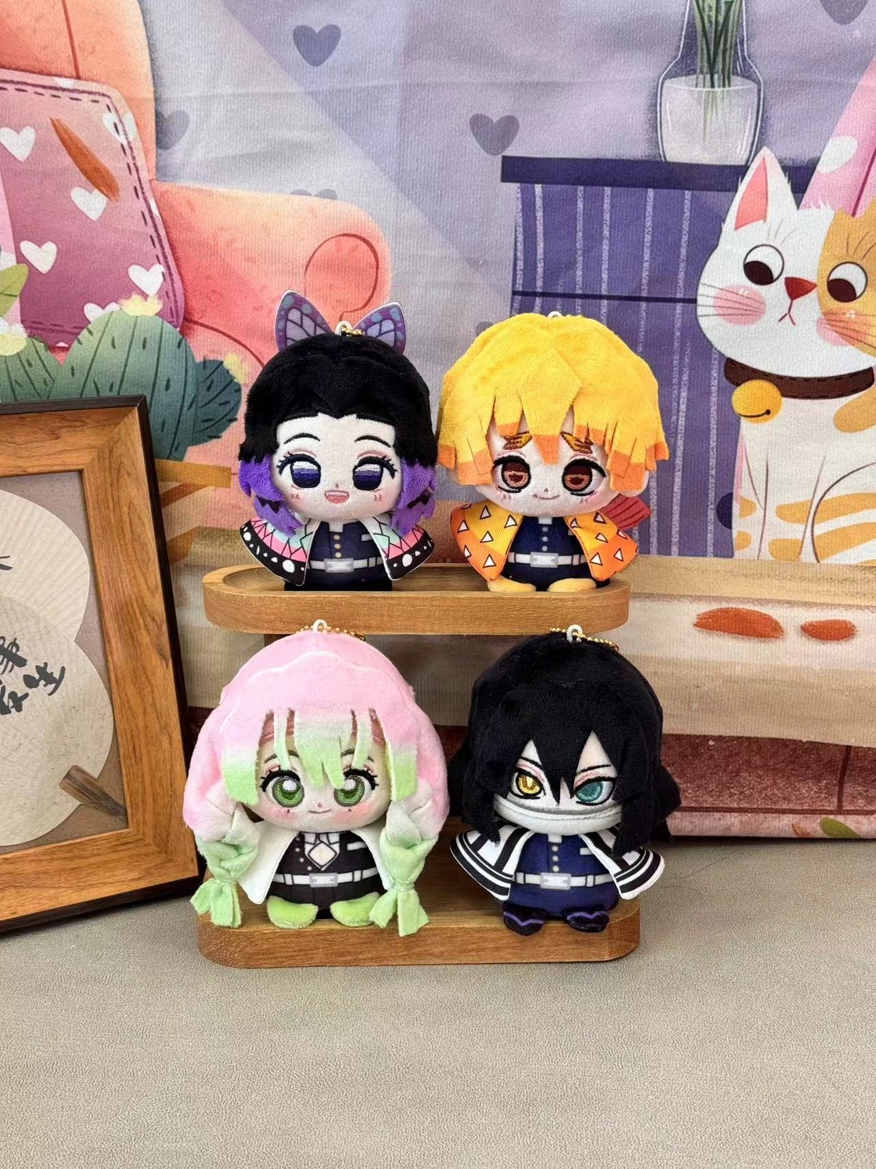 Japanese Anime Kimetsu no Yaiba Demon Slayer | Zenitsu Shinobu Mitsuri Obanai Cute Kawaii 10cm Seastar Doll - Cute Kawaii Item - KawaiiGiftLand