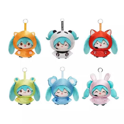 LDCX x Miku Rainy Day Series | Miku Animal Raincoat Plush Doll Keychain - Japan Virtual Singer Cute Kawaii Mini Doll Mystery Blind Box