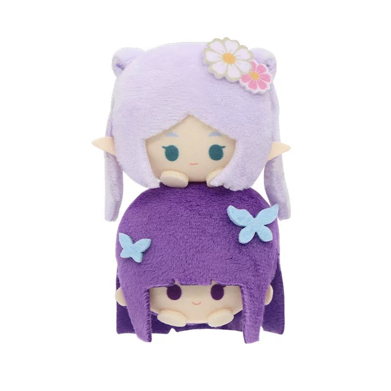 Nullset X FRIEREN Mini Stack On Head Series | Frieren Fern Stark Himmel Serie - Plush Mini Doll Keychain Collectable Toys - KawaiiGiftLand