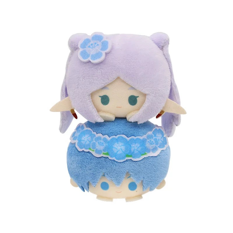 Nullset X FRIEREN Mini Stack On Head Series | Frieren Fern Stark Himmel Serie - Plush Mini Doll Keychain Collectable Toys