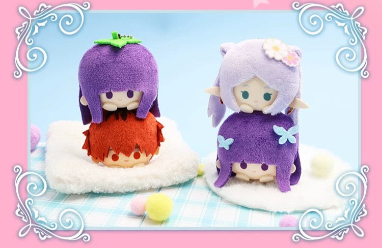 Nullset X FRIEREN Mini Stack On Head Series | Frieren Fern Stark Himmel Serie - Plush Mini Doll Keychain Collectable Toys - KawaiiGiftLand