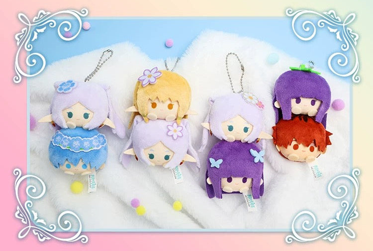 Nullset X FRIEREN Mini Stack On Head Series | Frieren Fern Stark Himmel Serie - Plush Mini Doll Keychain Collectable Toys - KawaiiGiftLand