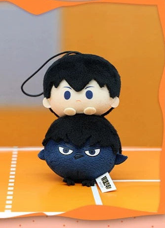 Nullset X Haikyu!! Stack on Animal Series | Volleyball Player Hinata Kageyama Tsukishima Kozume - Plush Cute Mini Keychain Collectable Toys - KawaiiGiftLand