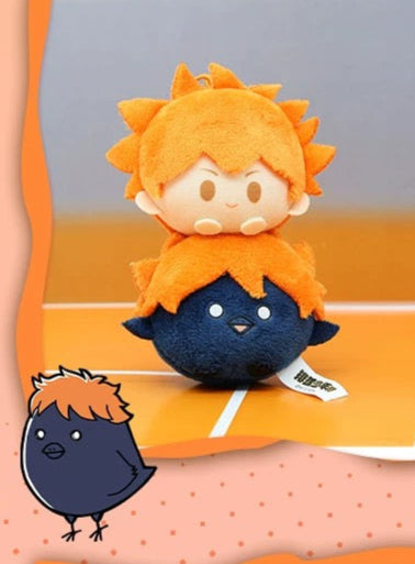 Nullset X Haikyu!! Stack on Animal Series | Volleyball Player Hinata Kageyama Tsukishima Kozume - Plush Cute Mini Keychain Collectable Toys - KawaiiGiftLand
