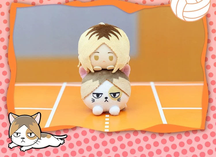 Nullset X Haikyu!! Stack on Animal Series | Volleyball Player Hinata Kageyama Tsukishima Kozume - Plush Cute Mini Keychain Collectable Toys - KawaiiGiftLand