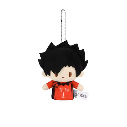 GuGuGuGu X Haikyu!! | Volleyball Player Hinata Kageyama Tsukishima Kozume Kuroo - Plush Cute Mini Finger Doll Keychain Collectable Toys - KawaiiGiftLand