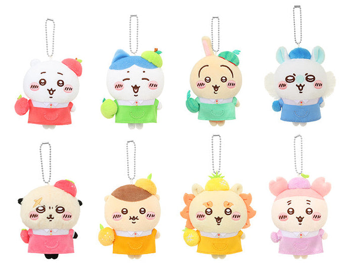 ChiiKawa X Miniso Fruit Market Series Fruit Market Shopkeeper Plush Doll Keychain | ChiiKawa Hachiware Usagi Momonga Kurimanju Rakko Shisa Crab - Kawaii Items Room Decoration doll
