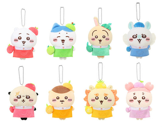 ChiiKawa X Miniso Fruit Market Series Fruit Market Shopkeeper Plush Doll Keychain | ChiiKawa Hachiware Usagi Momonga Kurimanju Rakko Shisa Crab - Kawaii Items Room Decoration doll