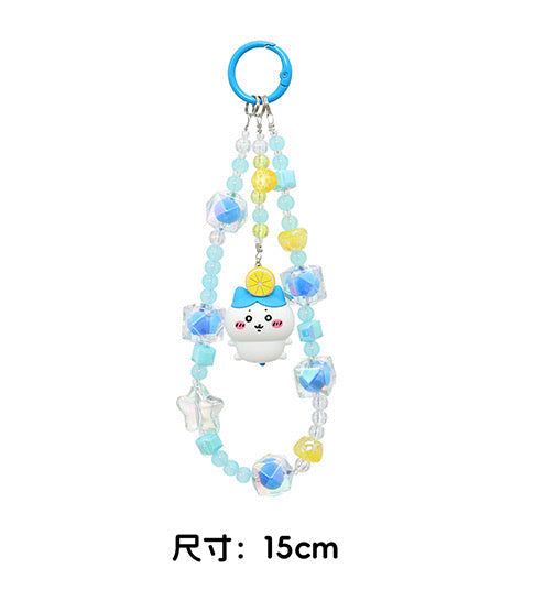 ChiiKawa X Miniso Fruit Market Series | ChiiKawa Hachiware Usagi Momonga with Fruit Mini Figure Phone Keychain - Kawaii Items Room Decoration