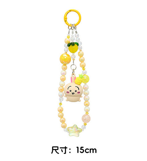 ChiiKawa X Miniso Fruit Market Series | ChiiKawa Hachiware Usagi Momonga with Fruit Mini Figure Phone Keychain - Kawaii Items Room Decoration