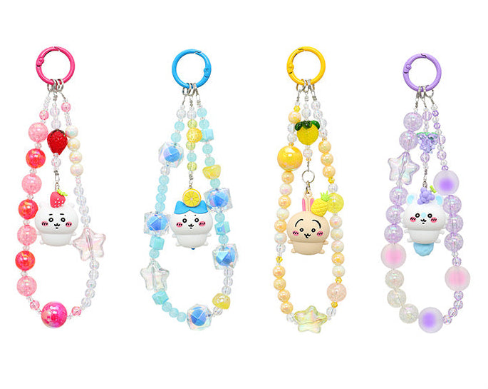 ChiiKawa X Miniso Fruit Market Series | ChiiKawa Hachiware Usagi Momonga with Fruit Mini Figure Phone Keychain - Kawaii Items Room Decoration