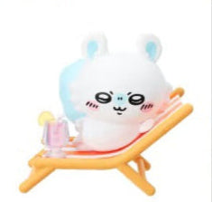ChiiKawa X Miniso Hot Summer Series | ChiiKawa Hachiware Usagi Momonga Kurimanju Rakko Shisa Summer Time Cute Plastic Doll Figure Blind Box - Kawaii Items Room Decoration Doll Mystery Blind Box