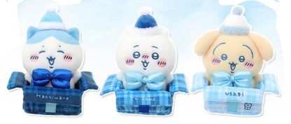 ChiiKawa X Miniso White Christmas Series | ChiiKawa Hachiware Usagi in Christmas Box Plush Doll - Kawaii Items Room Decoration doll