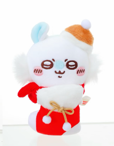 ChiiKawa X Miniso White Christmas Series | ChiiKawa Hachiware Usagi Momonga Christmas Style Computer Screen Monitor Desktop Plush Doll - Kawaii Items Room Decoration doll