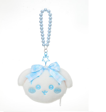 ChiiKawa X Miniso White Christmas Series | ChiiKawa Hachiware Usagi Momonga Cute Icon Plush Doll Small Pouch Keychain - Kawaii Items Room Decoration doll