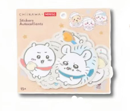 ChiiKawa X Miniso White Christmas Series | ChiiKawa Hachiware Usagi Cute Christmas Style Stickers Set - Kawaii Items Room Decoration