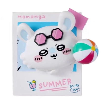 ChiiKawa X Miniso Hot Summer Series | ChiiKawa Hachiware Usagi Momonga Kurimanju Rakko Shisa Summer Time 3D Refrigerator Magnet - Kawaii Items Room Decoration