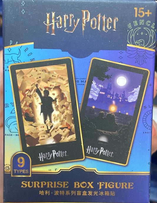 Harry Magical School Wizard Witch X Miniso | Harry Magical School Luminous Refrigerator Magnet Blind Box - Kawaii items Mystery Box