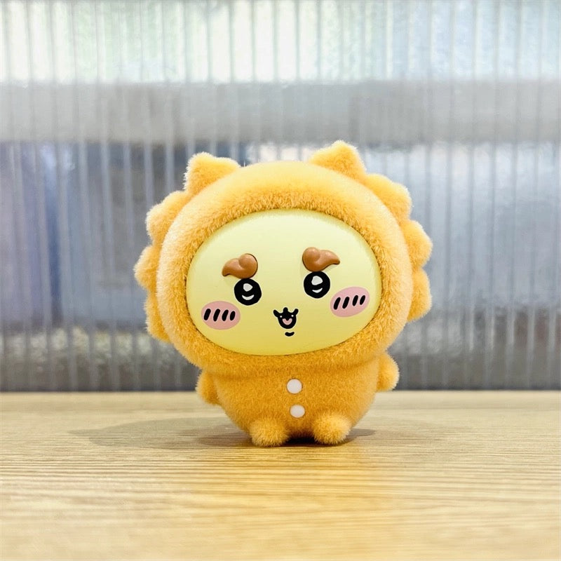 ChiiKawa X Miniso Pajama Party Series | ChiiKawa Hachiware Usagi Momonga Kurimanju Rakko Shisa Crab Wearing Pajama Sitting Cute Plastic Doll Mystery Box - Kawaii Items Room Decoration Doll Blind Box