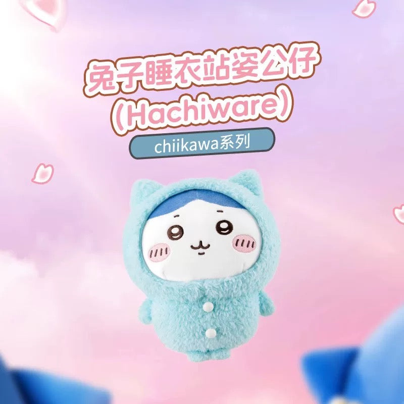 ChiiKawa X Miniso | ChiiKawa Hachiware Usagi Pajamas Plush Doll - 30cm Kawaii items Room Decoration doll