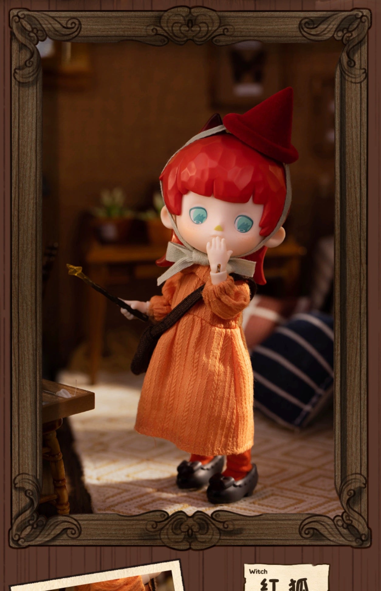 Mystery Blind Box 1/12 OB11 11cm BJD Doll Little Painter & Little Witch Ball Joint Doll Collectible Toys Penny Box