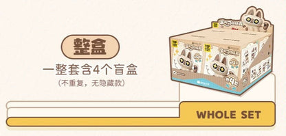 Azukisan's Daily life | Azukisan Cafe Series Cute Doll Moveable Figure - Kawaii Items Siamese Cat Xiaodouni Toy Collection Blind Box