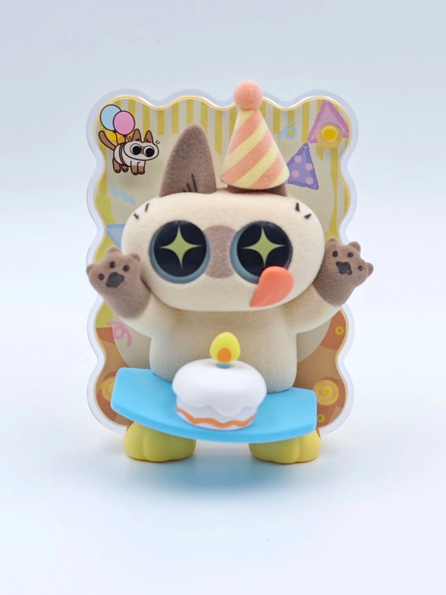 Azukisan's Daily life | Azukisan Cafe Series Cute Doll Refrigerator Magnet with Acrylic Plastic Stand Mystery Box - Kawaii Items Siamese Cat Xiaodouni Toy Collection Blind Box