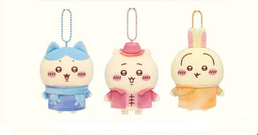 [Pre-order] ChiiKawa Shanghai Limited | ChiiKawa Hachiware Usagi Wearing Shanghai Vintage Costume Cute Plush Doll Keychain - Kawaii items Room Decoration Doll