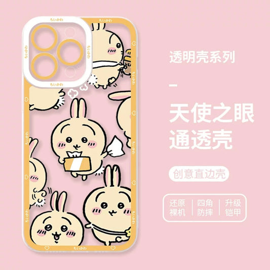 Japanese Cartoon Chiikawa | Full Usagi Daily - iPhone Case PLUS SE2 XS XR X 11 12 13 14 15 16 17 Pro Promax 12mini 13miniKawaiiGiftLand