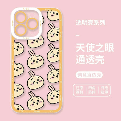 Japanese Cartoon Chiikawa Full Usagi 4 Styles Soft iPhone Case PLUS SE2 XS XR X 11 12 13 14 15 Pro Promax 12mini 13mini