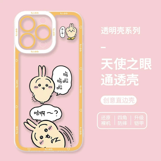 Japanese Cartoon Chiikawa | Usagi Wula - iPhone Case PLUS SE2 XS XR X 11 12 13 14 15 16 17 Pro Promax 12mini 13miniKawaiiGiftLand